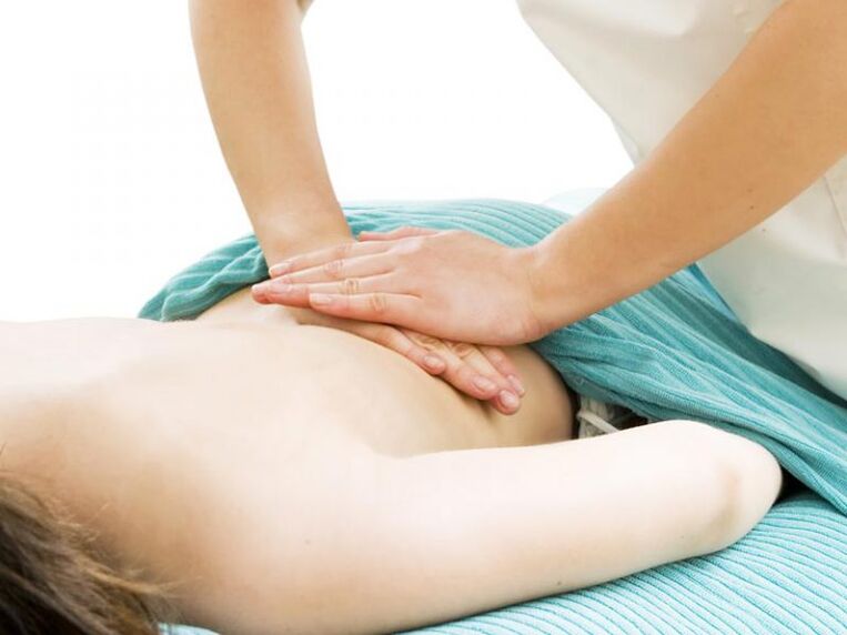 Lumbar column massage